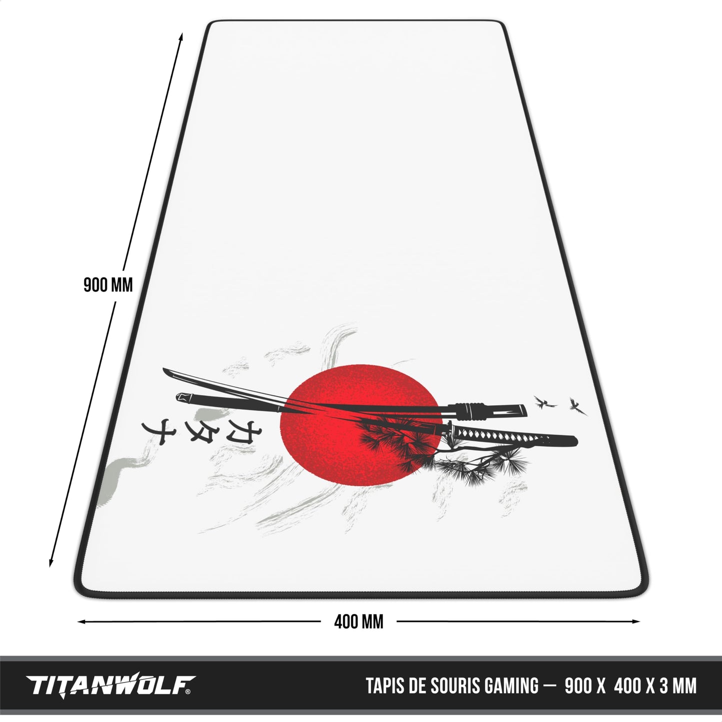 GamingNook Tapis de Souris XXL 900x400mm, Base Antidérapante, Précision et Vitesse