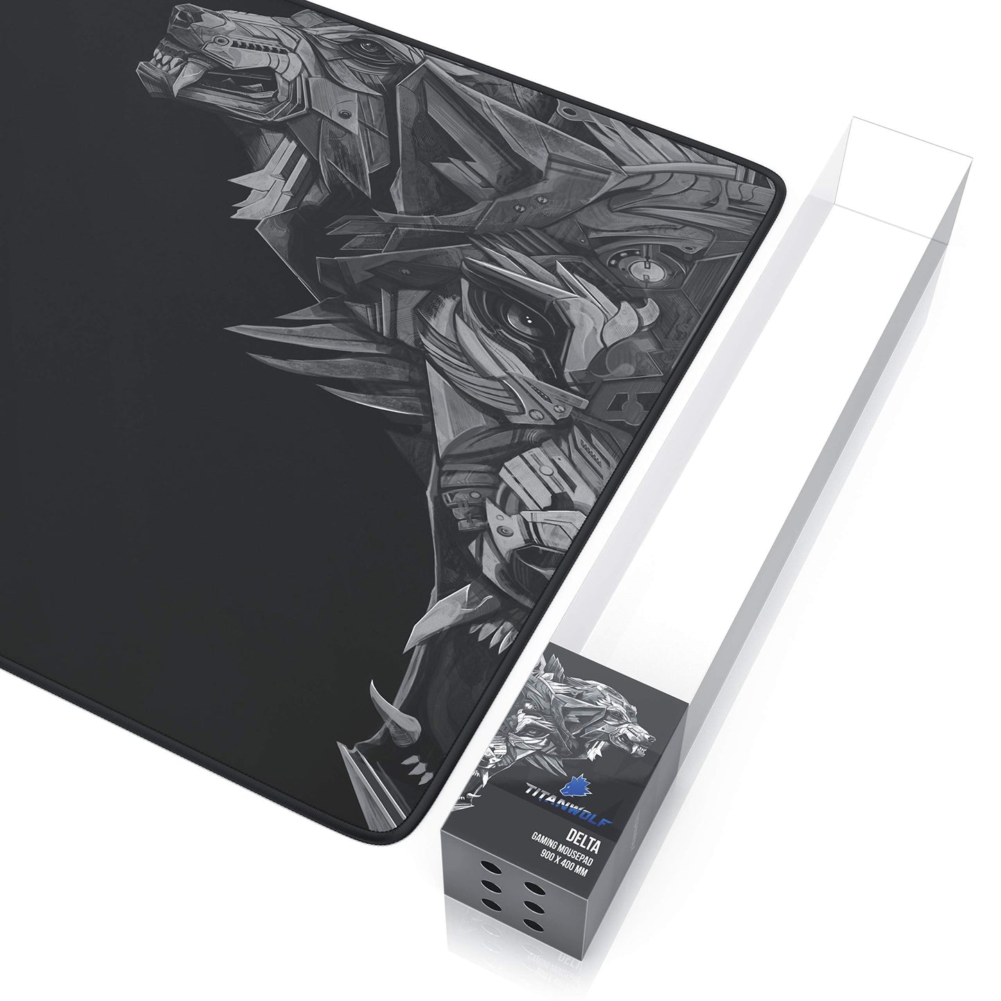 GamingNook - Tapis de Souris Gaming XXL 900x400mm, Base Antidérapante, Confort et Précision